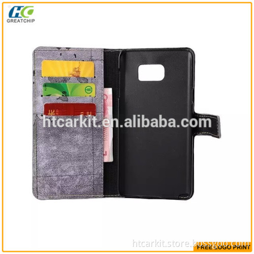 World Map Pattern Wallet Leather Case for Samsung Galaxy Note5